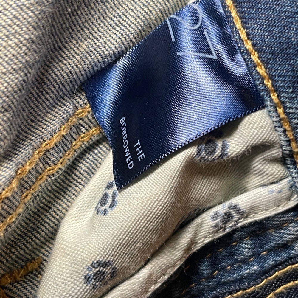 Anthropologie Pilcro Patchwork Boyfriend Jeans Women’s 27 Distressed Denim - Picture 7 of 9